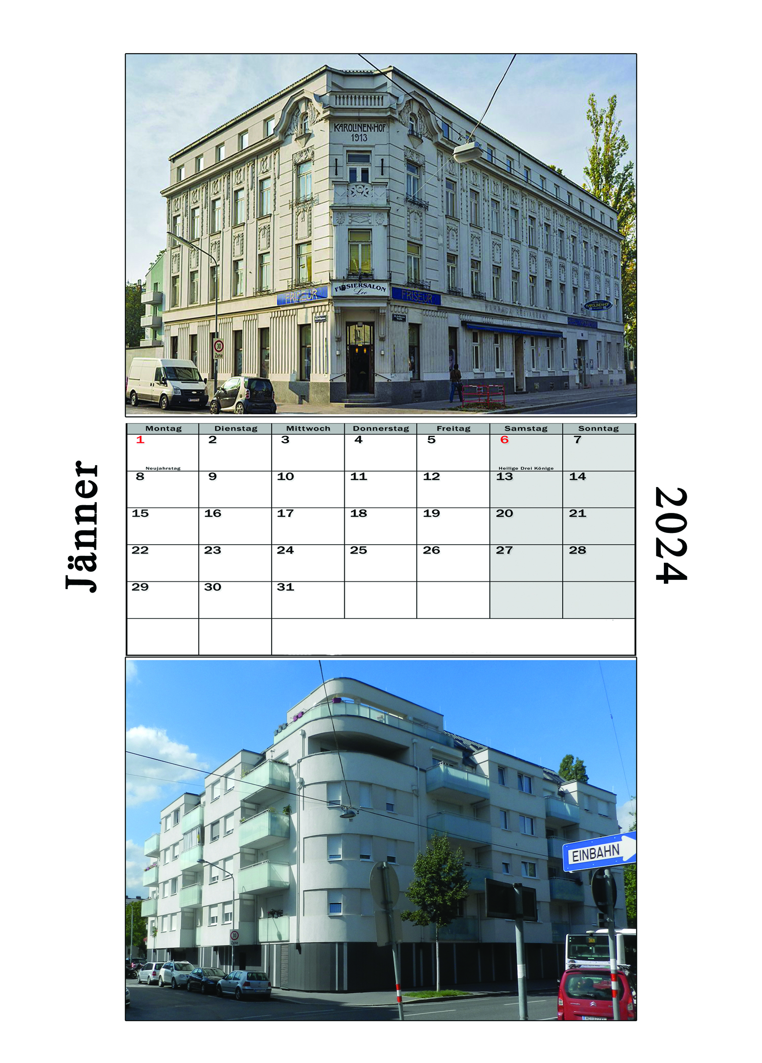 Wiener Abreißkalender 2024